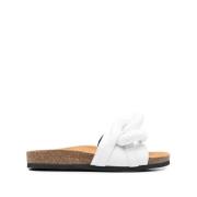 Chain-Link Leren Slides JW Anderson , White , Dames