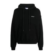 Zwarte Scratch Arrow Skate Hoodie Off White , Black , Heren