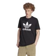 Trefoil Logo Tee Adidas , Black , Heren