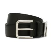 Zwart Logo-Plaque Gesp Riem Dolce & Gabbana , Black , Dames