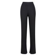 Palazzo Cut High-Waisted Trousers MVP wardrobe , Black , Dames