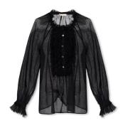 Bardot wollen top Ulla Johnson , Black , Dames