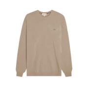 Round-neck Knitwear Lacoste , Beige , Heren