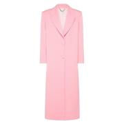 Klassieke Jas met Revers Sluiting MVP wardrobe , Pink , Dames