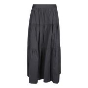 Midi Skirts Staud , Black , Dames