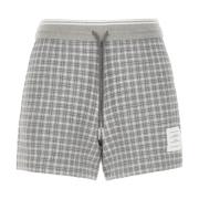 Casual Katoenmix Dames Shorts Thom Browne , Gray , Dames