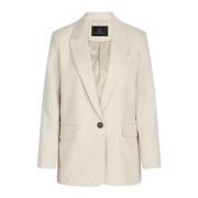 Klassiek Women Blazer Kit Bruuns Bazaar , Beige , Dames