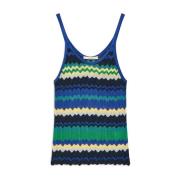 Sleeveless Tops Maliparmi , Blue , Dames