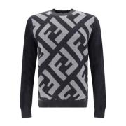 Round-neck Knitwear Fendi , Multicolor , Heren