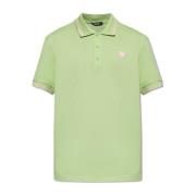 Polo shirt met logo Versace , Green , Heren