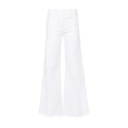 Wide Trousers Mother , White , Dames
