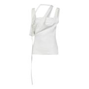 Mouwloze Top The Attico , White , Dames