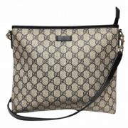 Pre-owned Canvas shoulder-bags Gucci Vintage , Beige , Dames