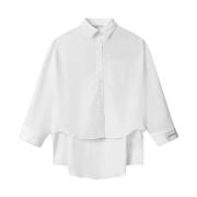 Logo Patch Shirt Hinnominate , White , Dames