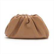 Pre-owned Leather pouches Bottega Veneta Vintage , Beige , Unisex