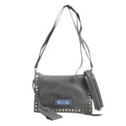 Pre-owned Leather shoulder-bags Prada Vintage , Gray , Dames