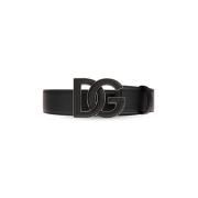 Riem met logo Dolce & Gabbana , Black , Heren