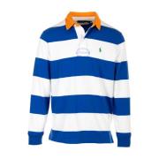 Blauwe Lange Mouw Rugby T-shirts en Polos Ralph Lauren , Blue , Heren