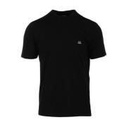 Jersey Logo Zwart T-shirt C.p. Company , Black , Heren