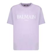 T-Shirts Balmain , Purple , Heren