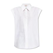 Katoenen shirt Alexander McQueen , White , Dames