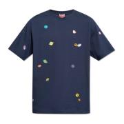 Bedrukt T-shirt Kenzo , Blue , Heren