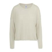 Round-neck Knitwear BomBoogie , Beige , Dames