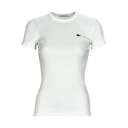 T-Shirts Lacoste , White , Dames