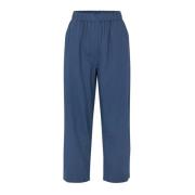 Cropped Trousers Rabens Saloner , Blue , Dames
