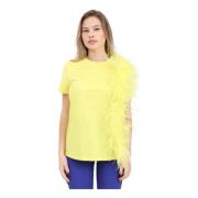 T-Shirts Max Mara , Yellow , Dames