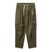 Straight Trousers MOS Mosh , Green , Dames