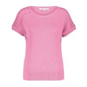 Red button jerry top rosebloom Red Button , Pink , Dames