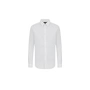 Slim Stretch Overhemd Emporio Armani , White , Heren