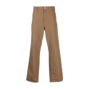 Straight Trousers Carhartt Wip , Brown , Heren