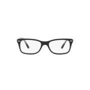 Men`s Black Transparent Eyewear Frames Ray-Ban , Black , Heren