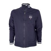 Heren Sweatshirt met Rits Tricolor Pijlen Blauw Aeronautica Militare ,...