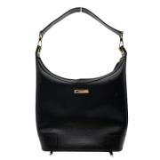 Pre-owned Leather shoppers Gucci Vintage , Black , Dames