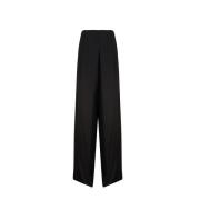 Wide Trousers Mariuccia Milano , Black , Dames