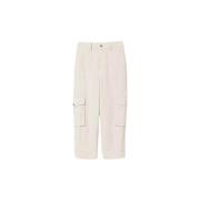 Tapered Trousers Twinset , Beige , Dames