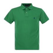 Klassieke Pique Polo Shirt Ralph Lauren , Green , Heren