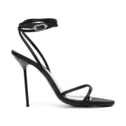 High Heel Sandals Paris Texas , Black , Dames