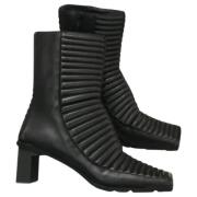 Pre-owned Leather boots Balenciaga Vintage , Black , Dames