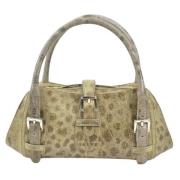 Pre-owned Leather handbags Loewe Pre-owned , Beige , Dames