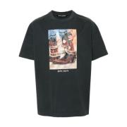 T-Shirts Palm Angels , Black , Heren