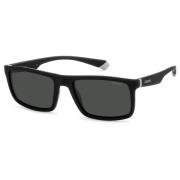 Black Grey Sunglasses Polaroid , Black , Heren