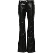 Leather Trousers Y/Project , Black , Dames