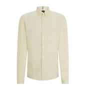 Boss regular fit linnen shirt Hugo Boss , Beige , Heren