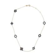 Kira Clover Emaille Ketting Tory Burch , Multicolor , Dames