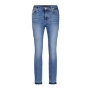 High-Waist Slim-Fit Denim Jeans Hugo Boss , Blue , Dames