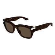 Zonnebril Am0439S Kleur 003 Alexander McQueen , Brown , Heren